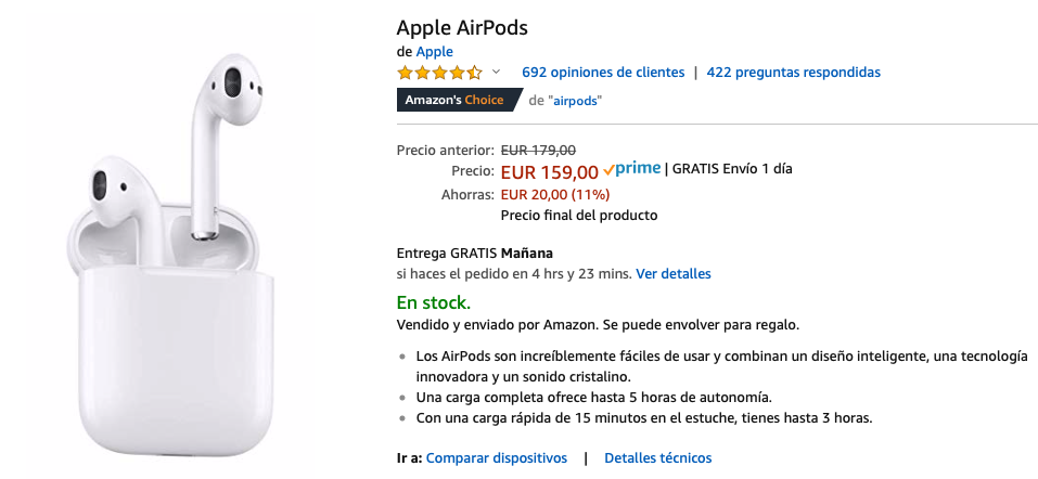 AirPods 1 sænker deres pris med €20 på Amazon, er det værd at købe dem?