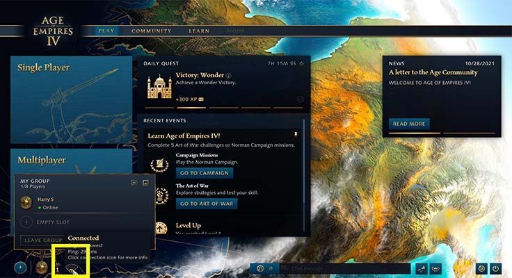 Paano Baguhin ang Lokasyon ng Multiplayer Server sa Age of Empires 4