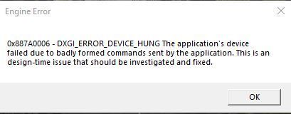 Apex Legends Engine Error DXGI Error Device Hung کو درست کریں۔