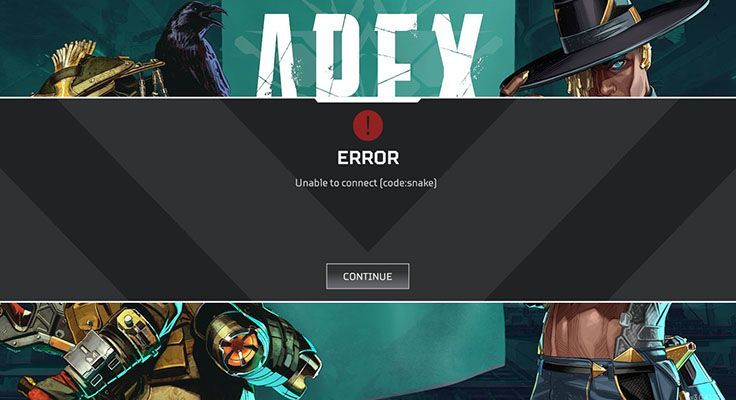 Apex Legends Code Snake - بغیر کسی وجہ کے پابندی لگا دی گئی۔