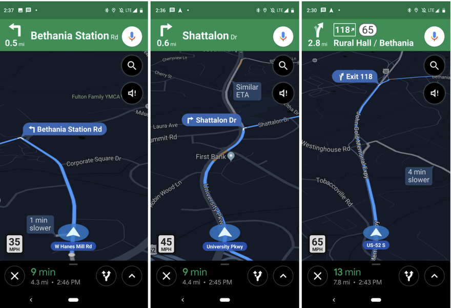 تبدأ خرائط Google في الإبلاغ عن حدود السرعة والرادارات على iOS و Android