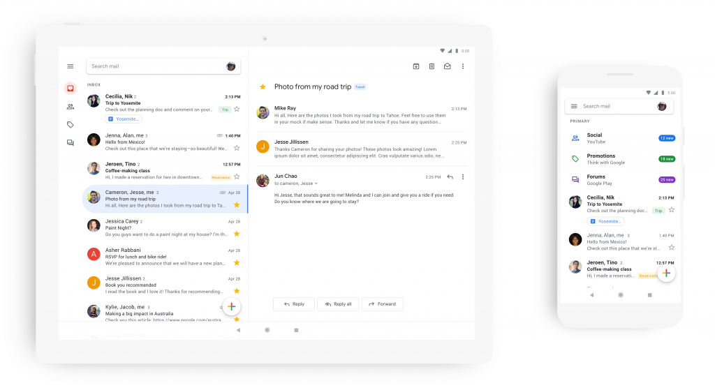 Gmail će se vrlo brzo ažurirati novim dizajnom za iOS i Android