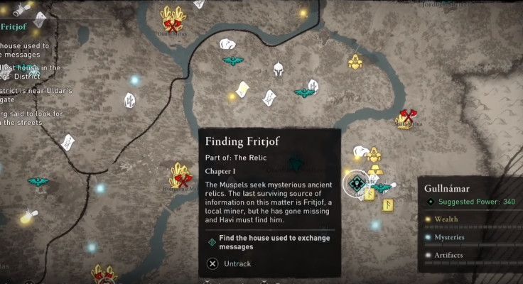 Lokasyon ng Fritjof sa Assassin’s Creed Dawn of Ragnarok