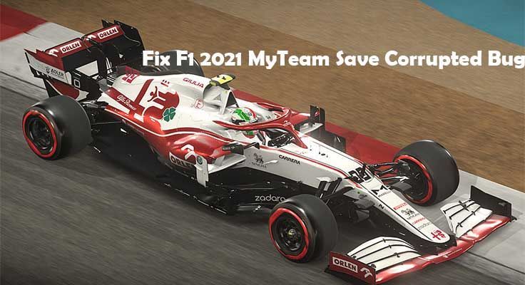 Arreglar l'error danyat de F1 2021 MyTeam Save