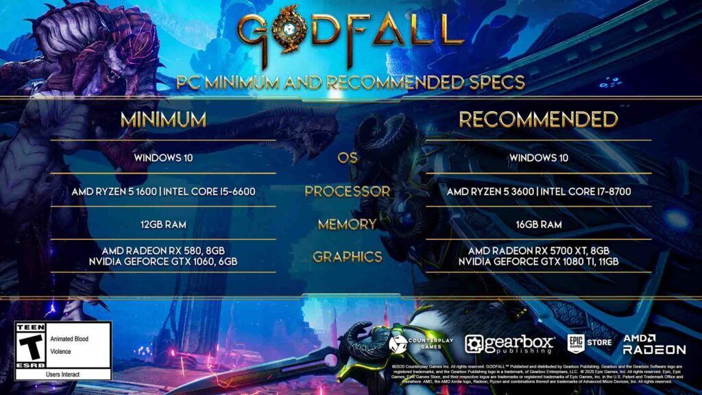 Javítsa ki a Godfall UE4 végzetes hibáját, a GPU-összeomlást vagy a D3D-eszköz eltávolítását