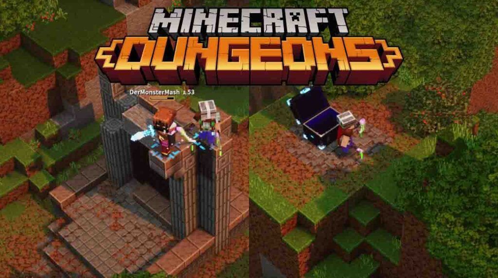 كيفية العثور على بوابة الجحيم في Minecraft Dungeons