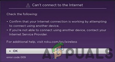 Solució: Codi d'error 009 'Roku no es pot connectar a Internet'