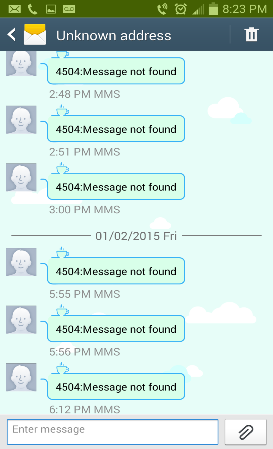 4504 сообщение не найдено