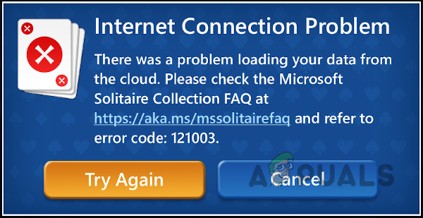 Cum se remediază codul de eroare MS Solitaire Collection 121003 pe Windows 10?