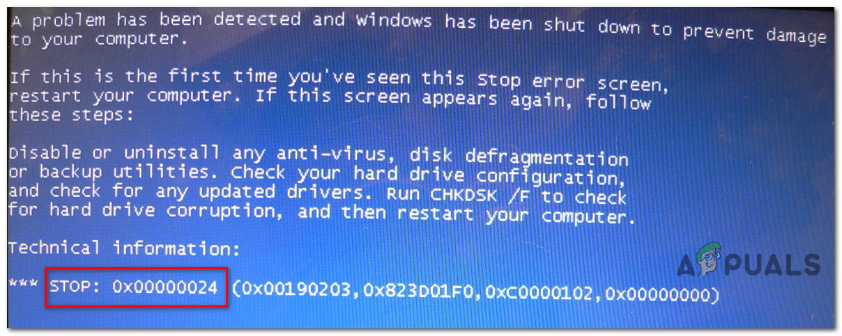 [FIX] Detener el código de error 0x00000024 BSOD en Windows