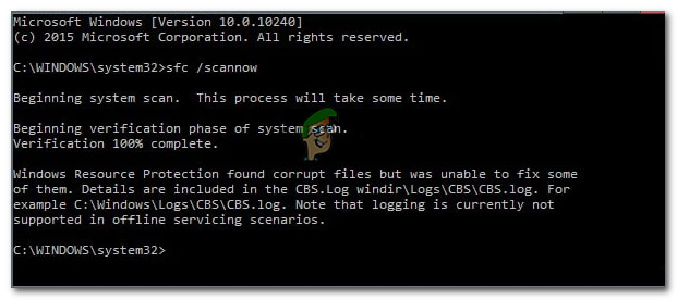 NUSTATYTI: „Windows“ išteklių apsauga rado sugadintus failus, tačiau jos nepavyko ištaisyti