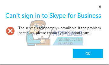 Remediere: nu mă pot conecta la Skype for Business