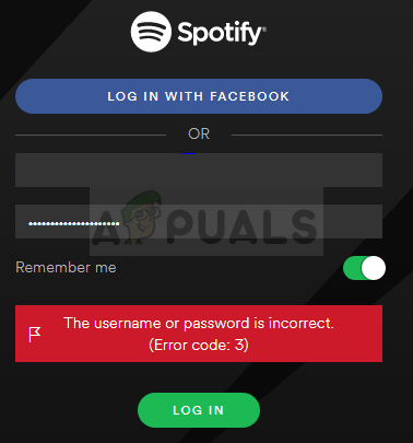 Arreglo: Código de error 3 de Spotify