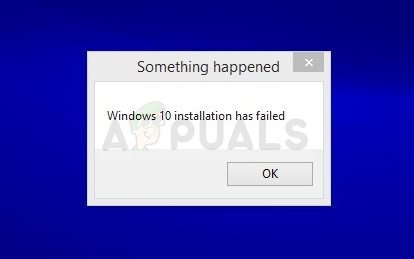 Исправлено: установка Windows 10 не удалась.