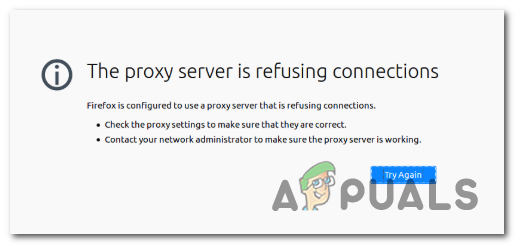 Firefoxで「プロキシサーバーが接続を拒否しています」エラーを解決する方法