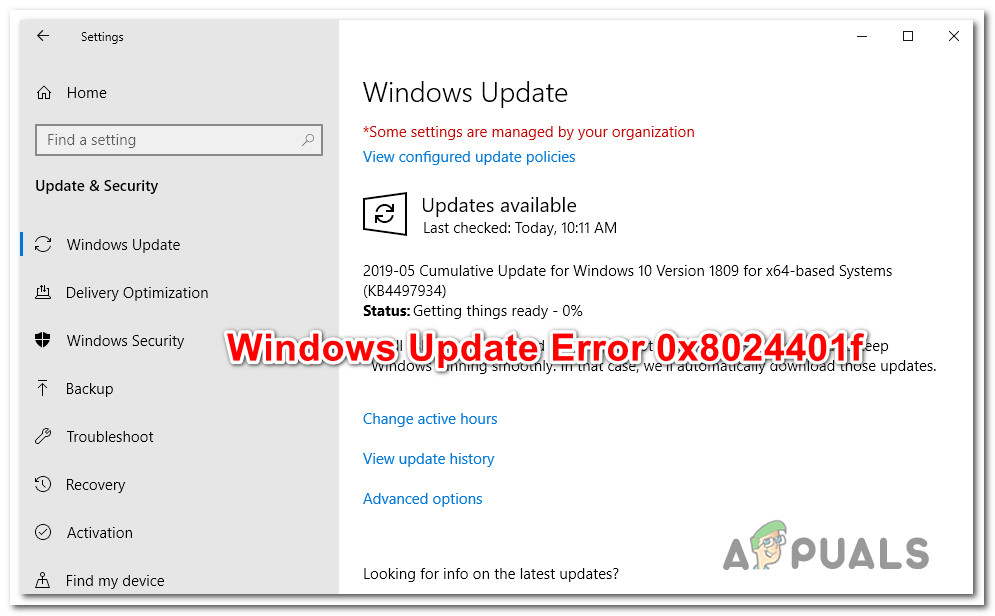 Hvordan fikse Windows Update-feil 0x8024401f?