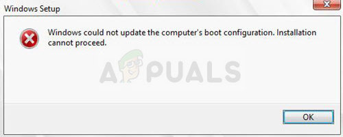 Fix: Hindi ma-update ng Windows ang Configuration ng Boot ng Computer