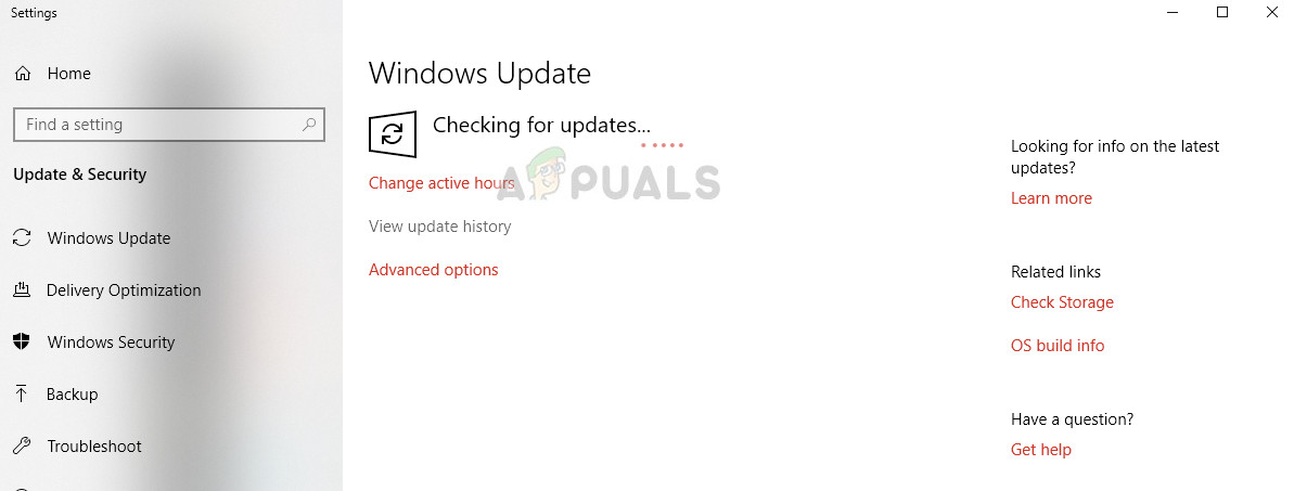 Verifique se há atualizações no Windows 10