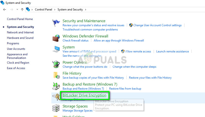 BitLocker-aseman salaus Windows 10: ssä