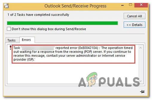 Hvordan Outlook-feil 0x8004210A på Windows?