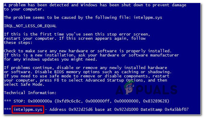 Cómo reparar el BSOD de Intelppm.sys en Windows 7,8 o 10