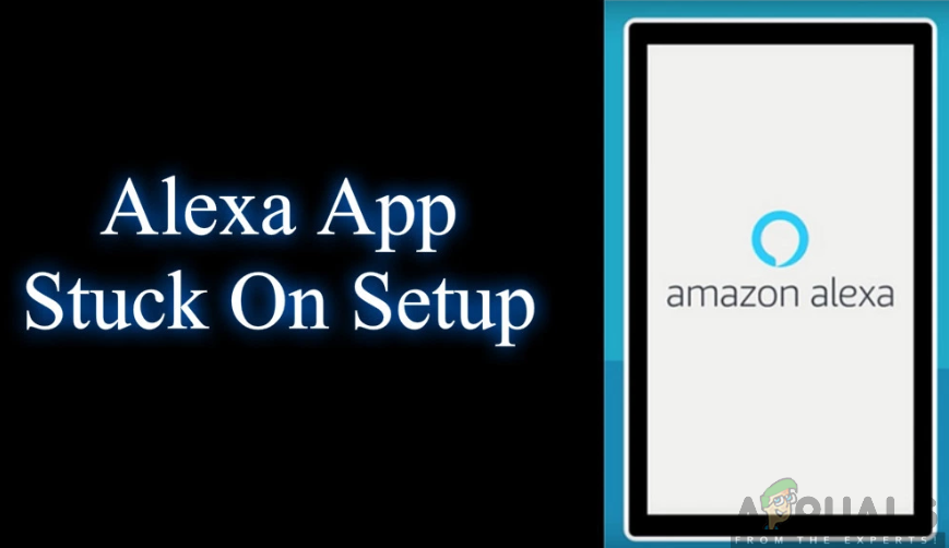 Alexa-appen sidder fast på opsætningen