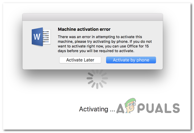 Cum se remediază eroarea de activare a mașinii cu Word pe MacOS și iOS