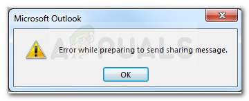 Hvordan fikse Outlook-feil mens du forbereder deg på å sende delingsmelding