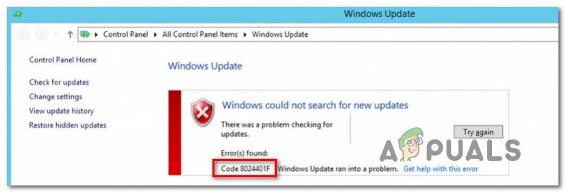 Como corrigir o erro do Windows Update 0x8024001F?