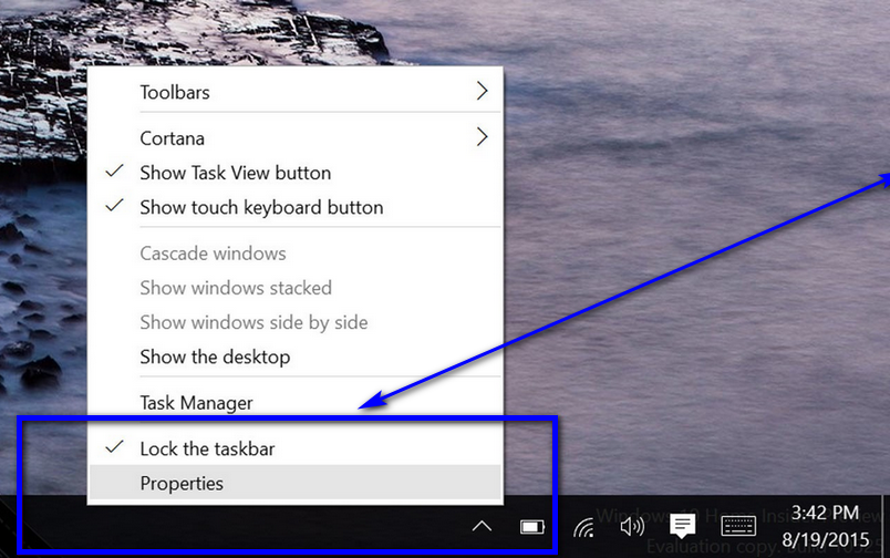 Cara Menyembunyikan Taskbar di Windows 10