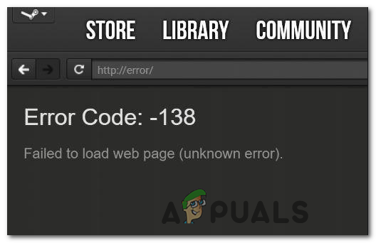 رمز خطأ Steam -137 و -138 'فشل تحميل صفحة الويب'