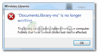 Correção: Documents.library-ms não está funcionando