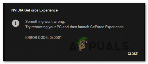 Correção: Código de erro de experiência GeForce 0x0001