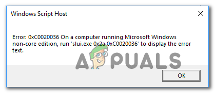 วิธีแก้ไขข้อผิดพลาดในการเปิดใช้งาน Windows 10 0xc0020036