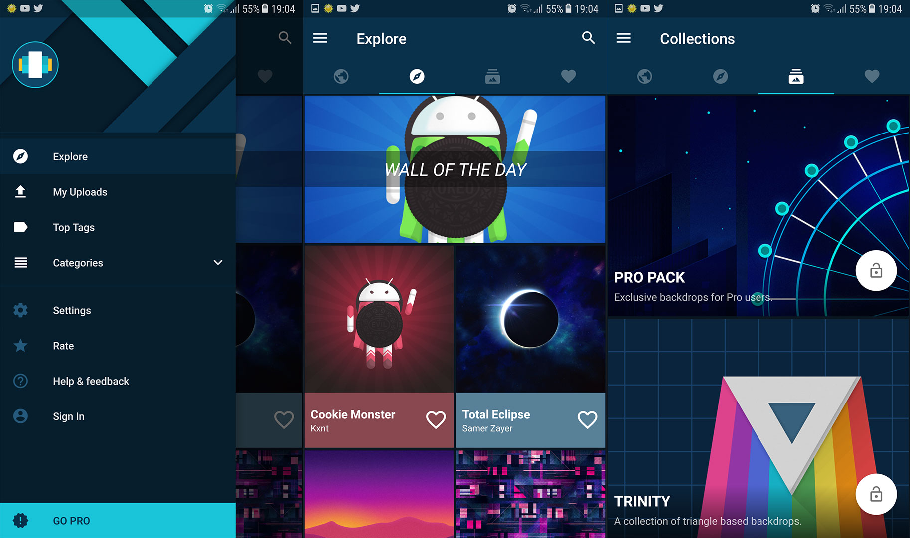 Os 5 principais aplicativos de papel de parede para Android