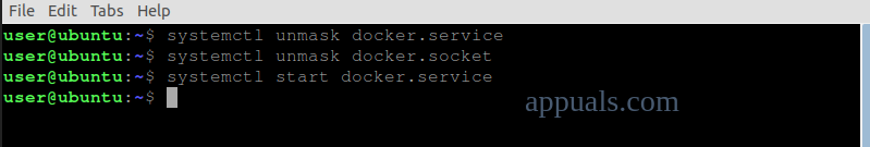Iniciar serviço Docker