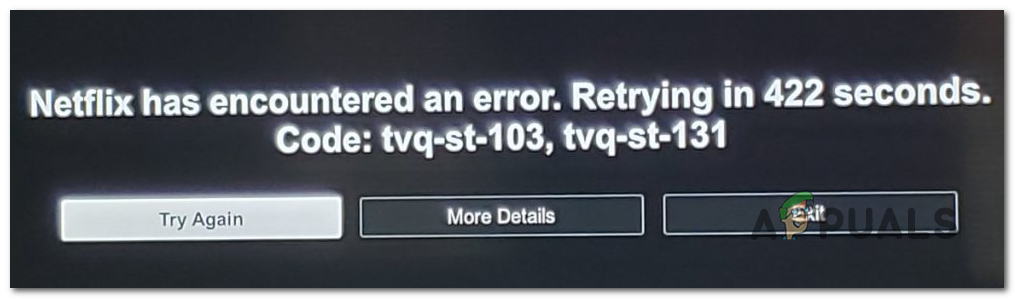 Como corrigir o código de erro Netflix Error Code TVQ-ST-131