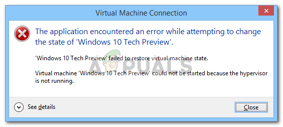 Correção: o hipervisor não está executando o erro no Windows 10