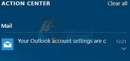 Betulkan: Tetapan Akaun Outlook Anda Tidak Luput pada Windows 10
