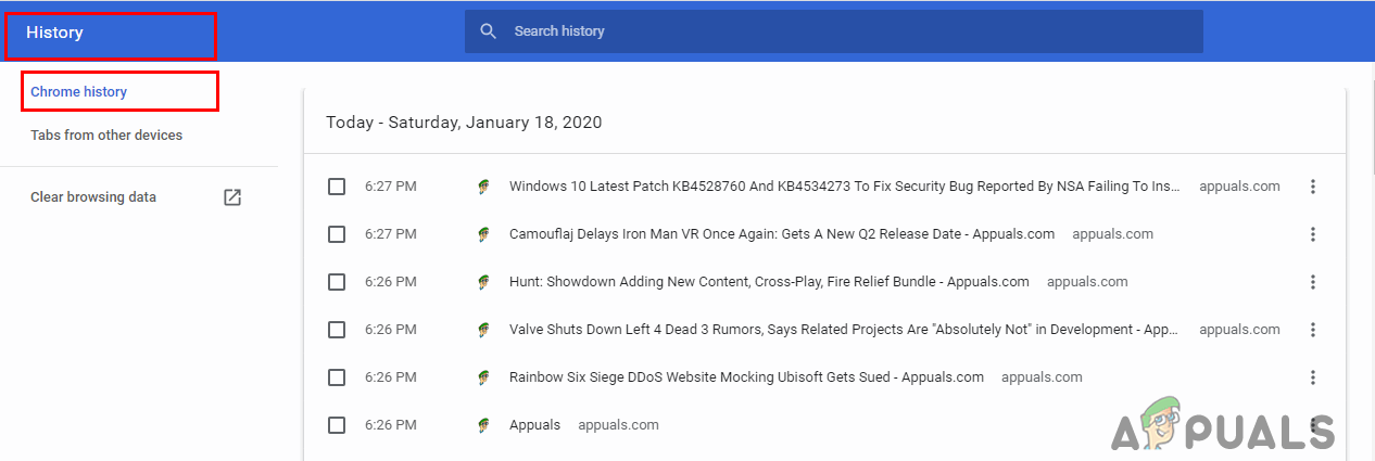 Recupere o histórico do navegador excluído do Google Chrome no Windows 10