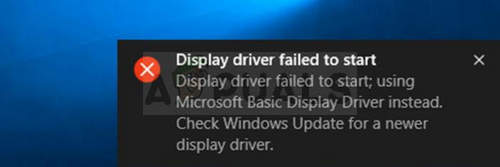 Kako odpraviti napako 'Display Driver Failed to Start' v sistemu Windows?