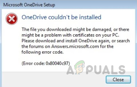 Paano Ayusin ang Error Code sa Pag-install ng OneDrive 0x80040c97 Sa Windows 10?