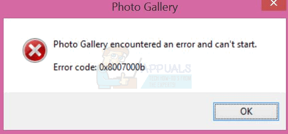 Ako opraviť chybu 0X8007000b v programe Windows Live Photo Gallery