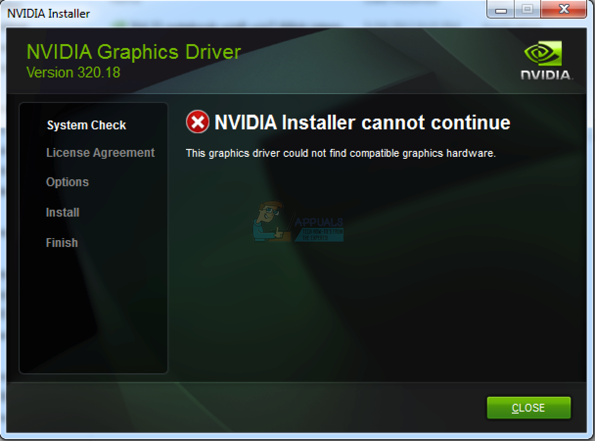 Solució: l’instal·lador de NVIDIA Geforce Experience ha fallat