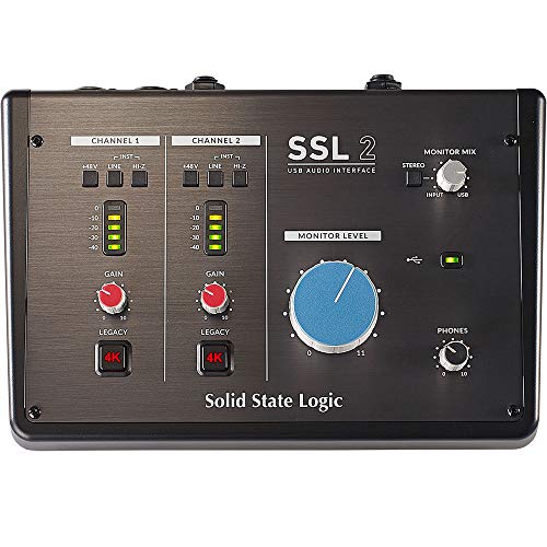 Interface de Áudio SSL SSL2 2 entradas / 2 saídas USB-C