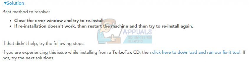 Betulkan: TurboTax Error Code 65535 'Ralat yang tidak dijangka'