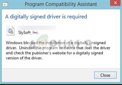 修正：Windowsにはデジタル署名されたドライバーが必要Windows 7、8、10