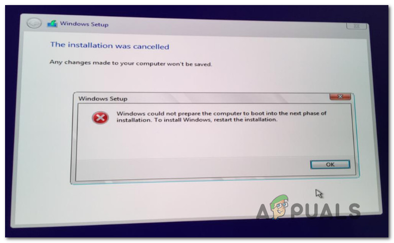 Labojums: Windows nevarēja sagatavot datoru sāknēšanai nākamajā instalēšanas fāzē
