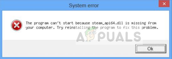 修正：Steam_api64.dllがありません