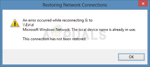 Как да поправите грешката „Името на локалното устройство вече се използва“ в Windows